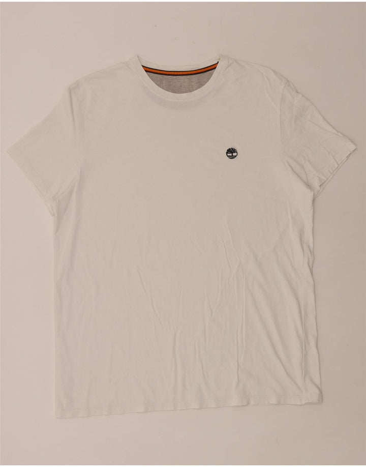 Timberland Herre Slim Fit T-Shirt Top 2XL Hvid