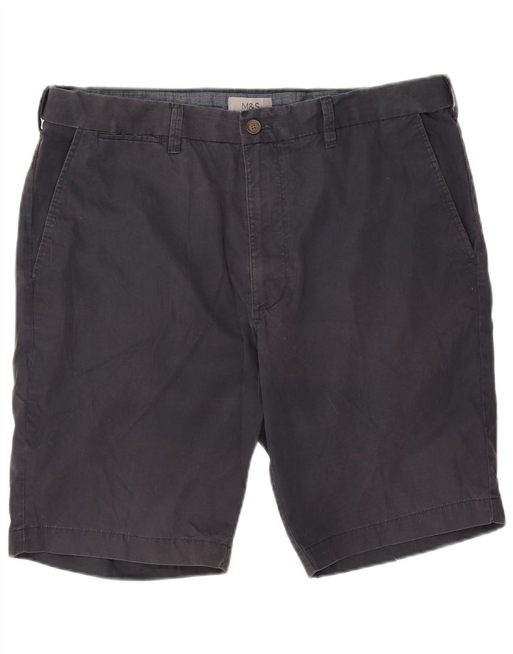Marks & Spencer Herre Chino Shorts W38 XL Marineblå Bomuld