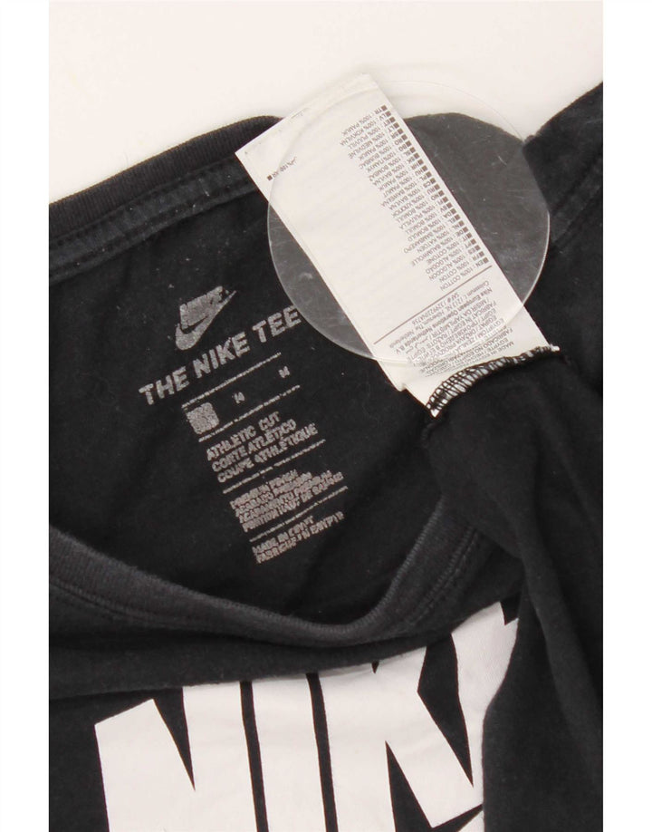 Nike Herre grafisk T-shirt Top Medium Sort Bomuld