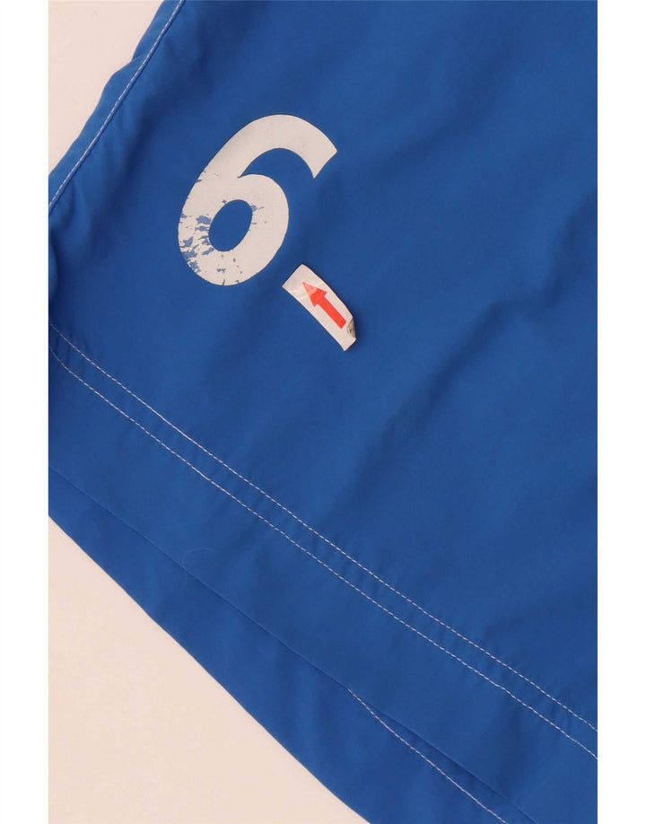 Asics Herre Grafiske Chino Shorts XL W36 Blå Colourblock Polyamid