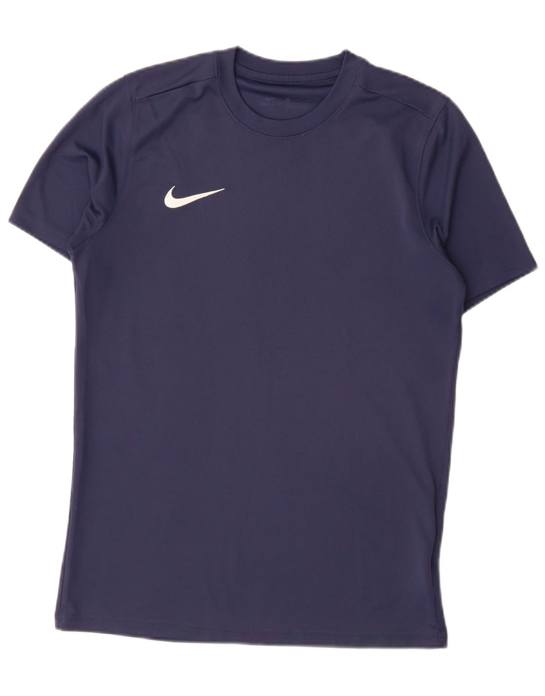 Nike Herre Dri Fit T-shirt Top Medium Marineblå Polyester