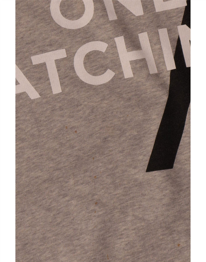 Zara Herre Grafisk Sweatshirt Jumper XL Grå Bomuld