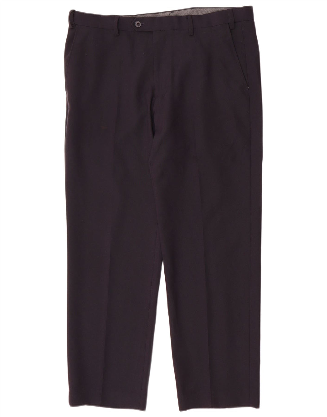 Marks & Spencer Herre Regular Fit Suit Bukser W36 L29 Marineblå polyester