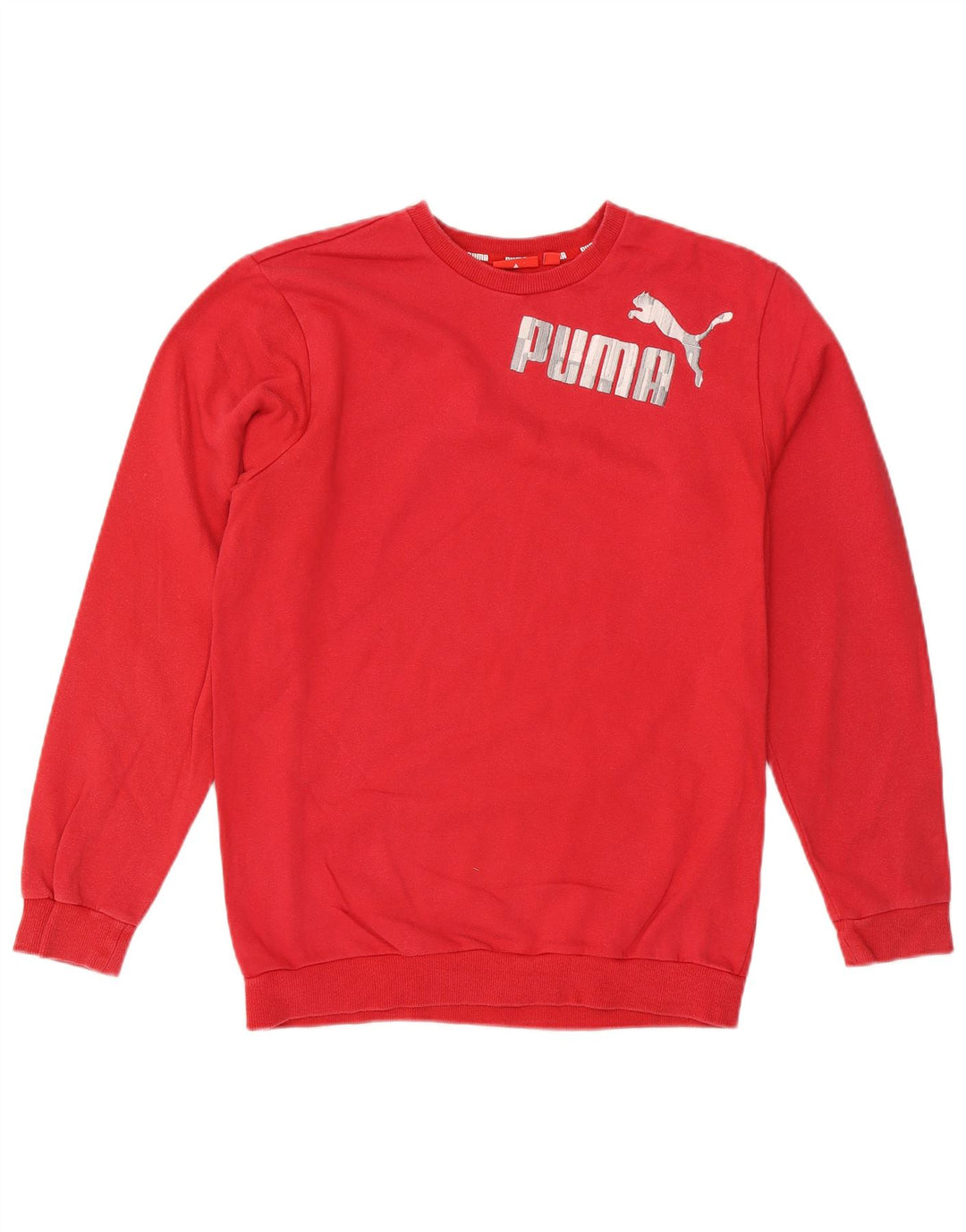 PUMA Drenge Grafisk Sweatshirt Jumper 15-16 år Rød Bomuld