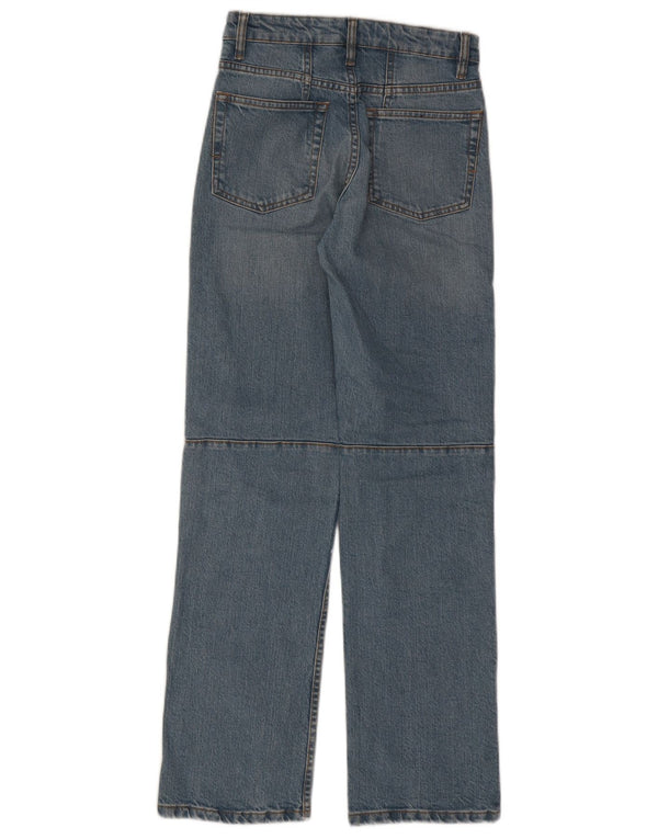 Massimo Dutti Dame Straight Jeans EU 34 2XS W24 L30 Blå Bomuld