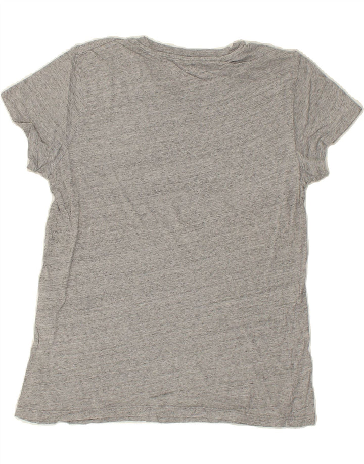 LEVI'S Womens Graphic T-Shirt Top UK 10 Small Grey Pinstripe Vintage Levi's and Second-Hand Levi's from Messina Hembry 