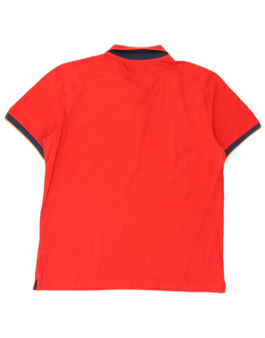K-Way Herre poloshirt Stor rød Colourblock Bomuld