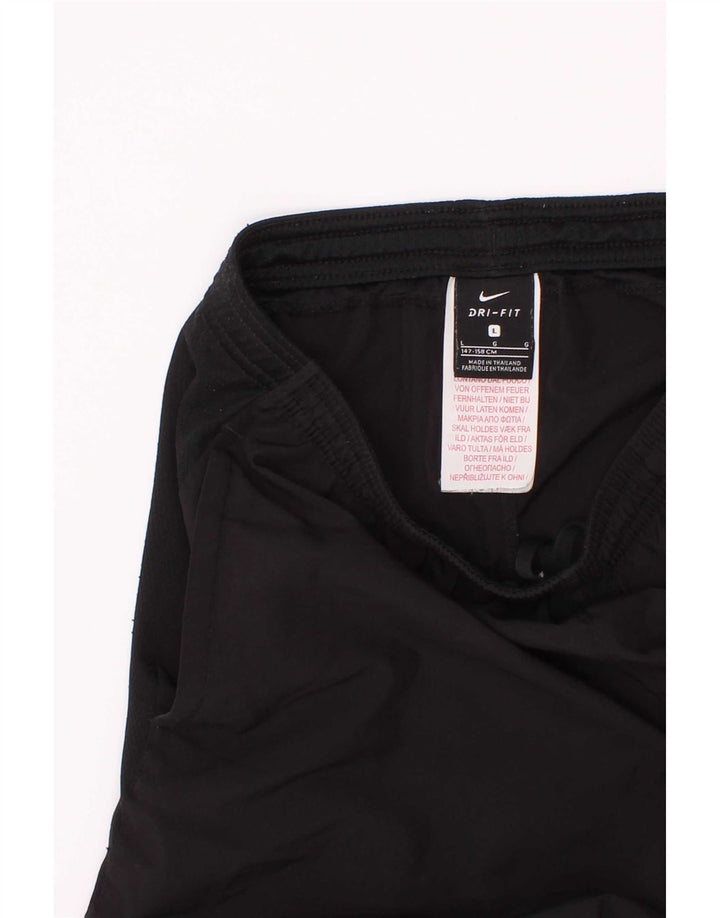 Nike drenge Dri Fit grafiske sportsshorts 12-13 år store sorte polyester