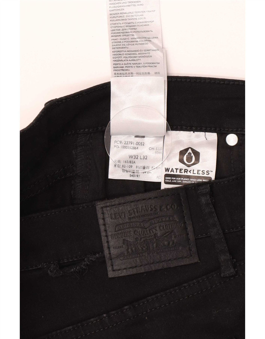 Levi's Jegging Jeans til kvinder W32 L32 sort bomuld