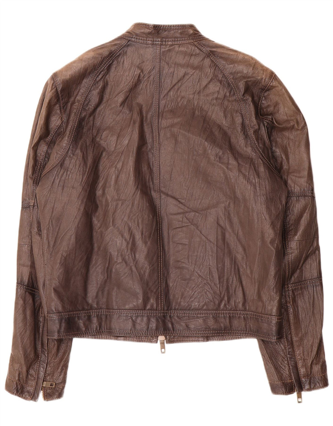 Vintage herre læderjakke IT 48 Medium Brun