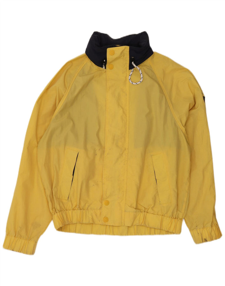 Tommy Hilfiger Regnjakke med hætte til mænd UK 38 Medium Gul Nylon