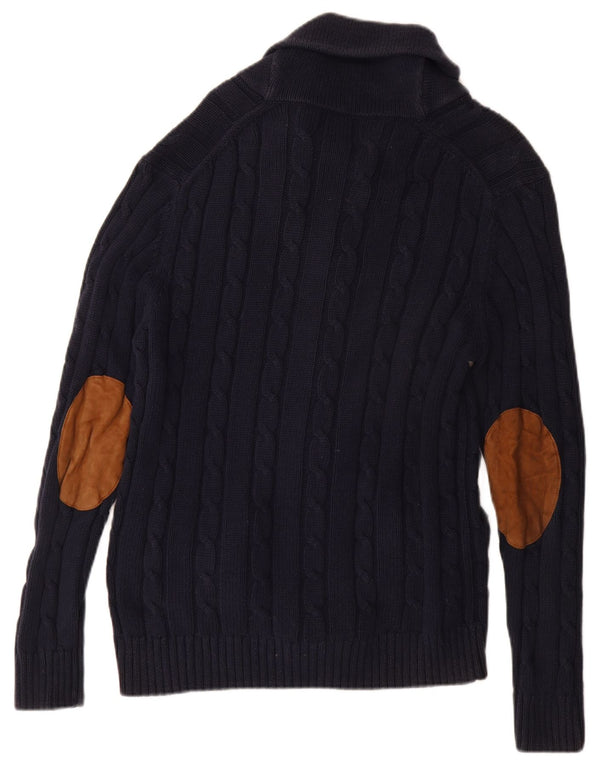 Gant herre cardigan sweater Stor marineblå bomuld