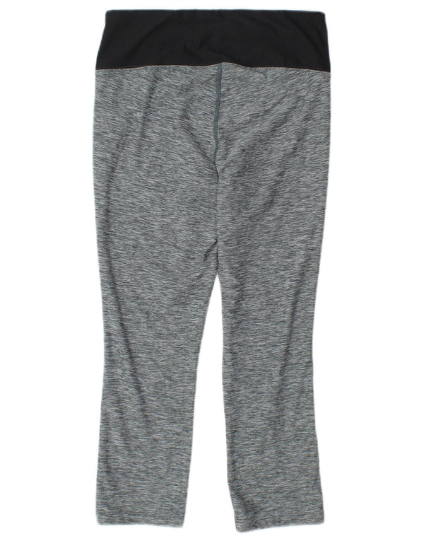 New Balance Womens Performance Capri Leggings UK 10 Small Grey Flecked