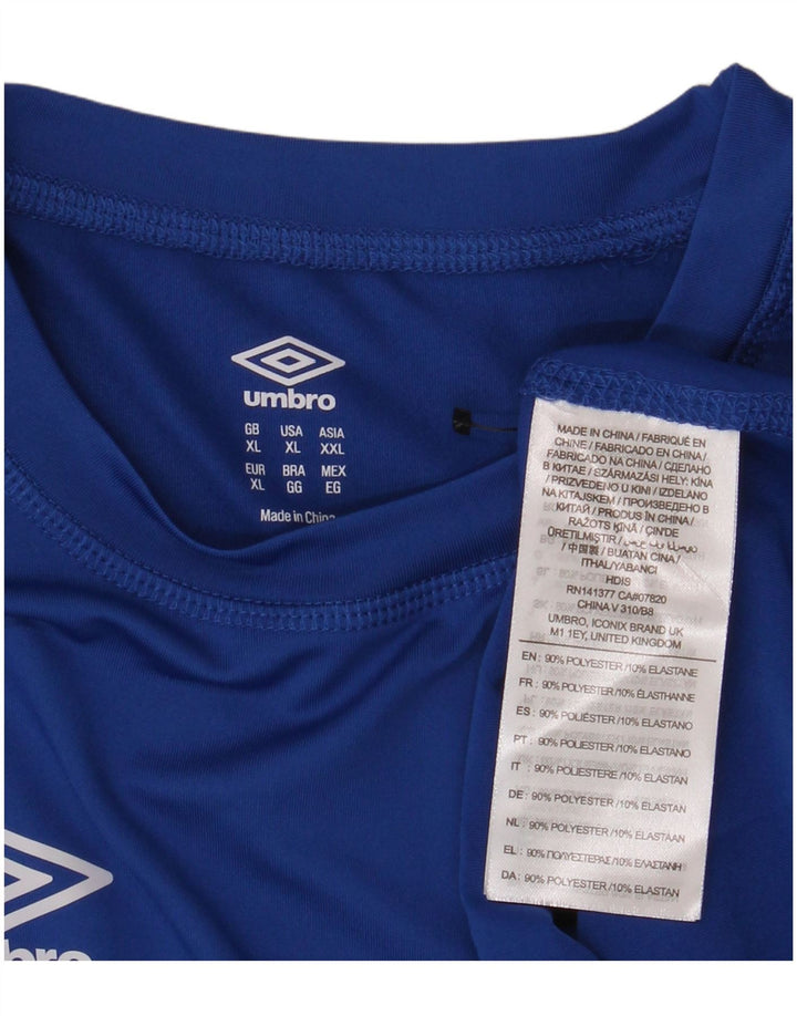 UMBRO Herre Top Langærmet XL Blå Polyester