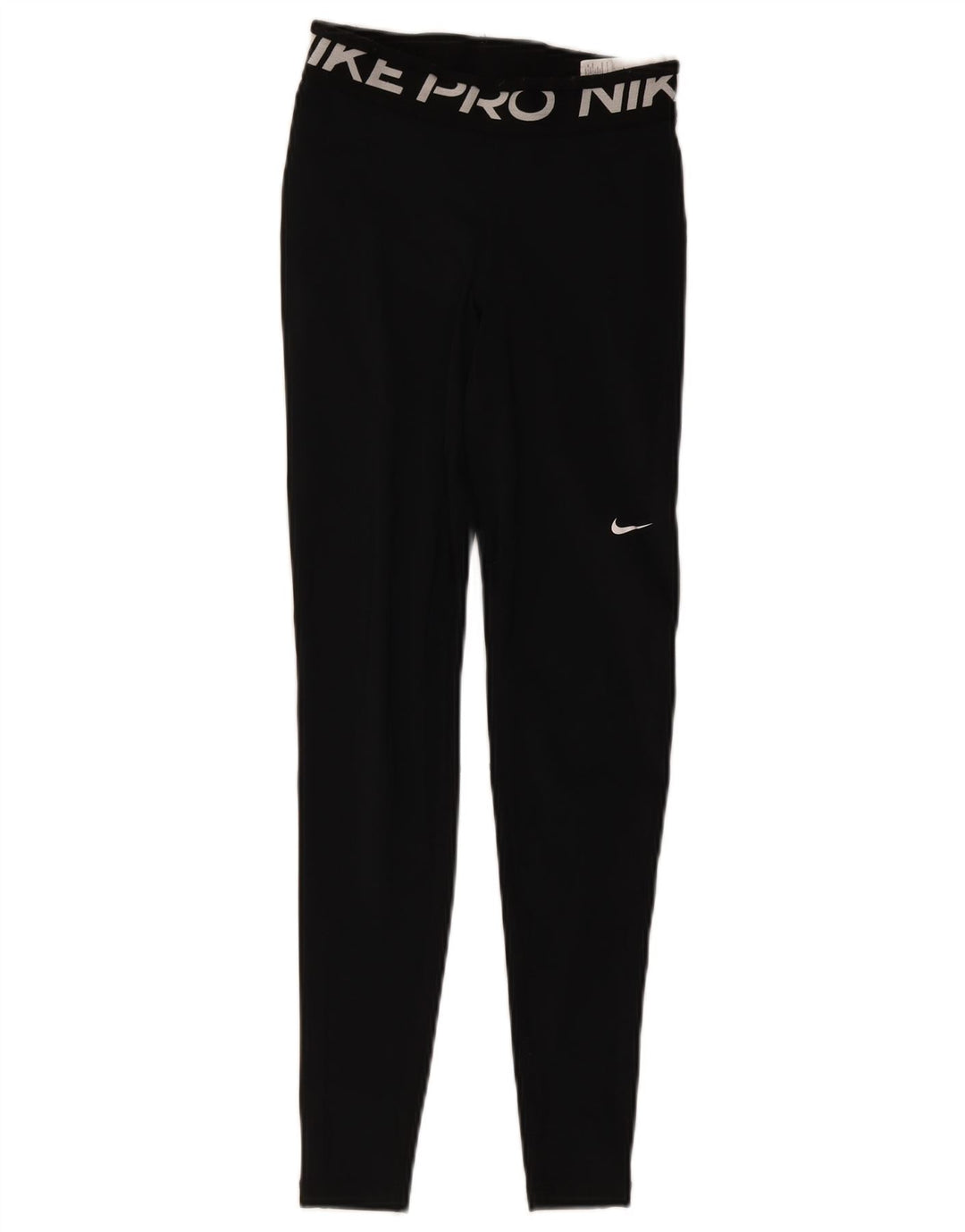 Nike Dame Dri Fit Grafiske Leggings UK 4 XS Sort Polyester