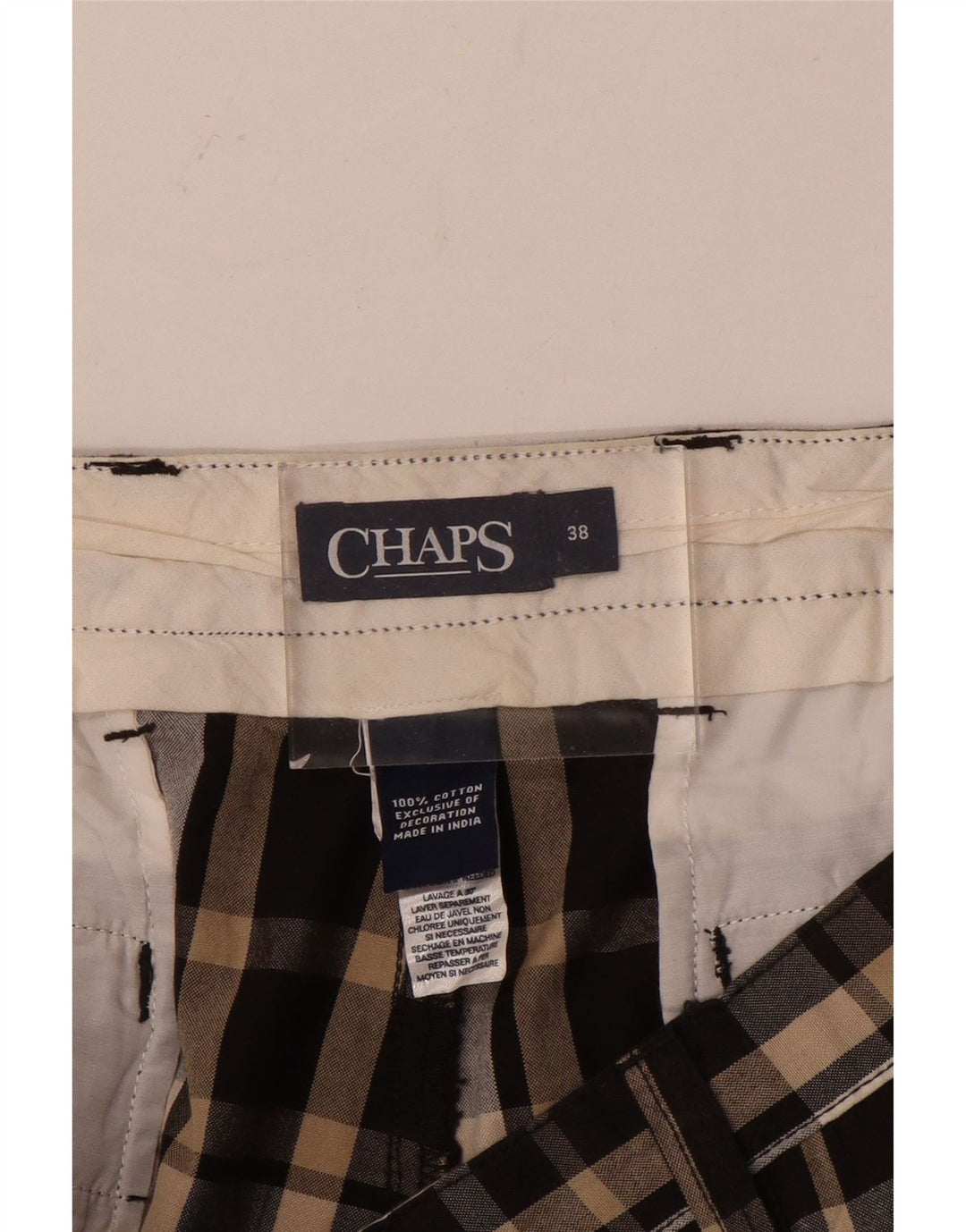 Chaps Herre Chino Shorts W38 XL brun ternet bomuld