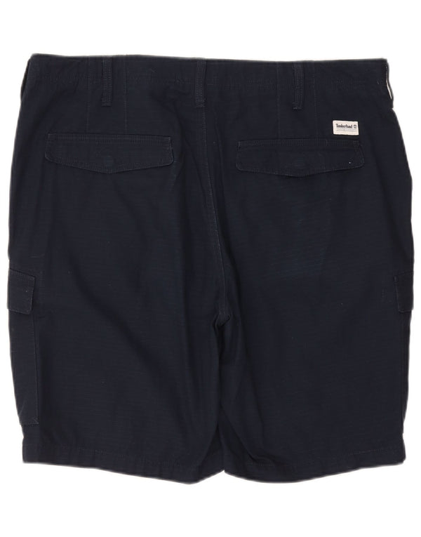 TIMBERLAND Herre Cargo Shorts W38 XL Marineblå Bomuld