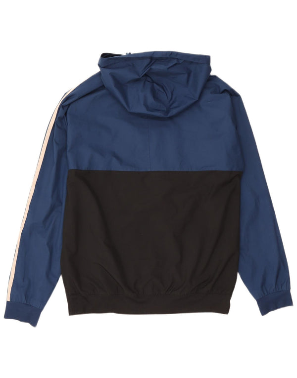 Adidas Træningsdragt med hætte til mænd Topjakke Medium Blue Colourblock Polyester