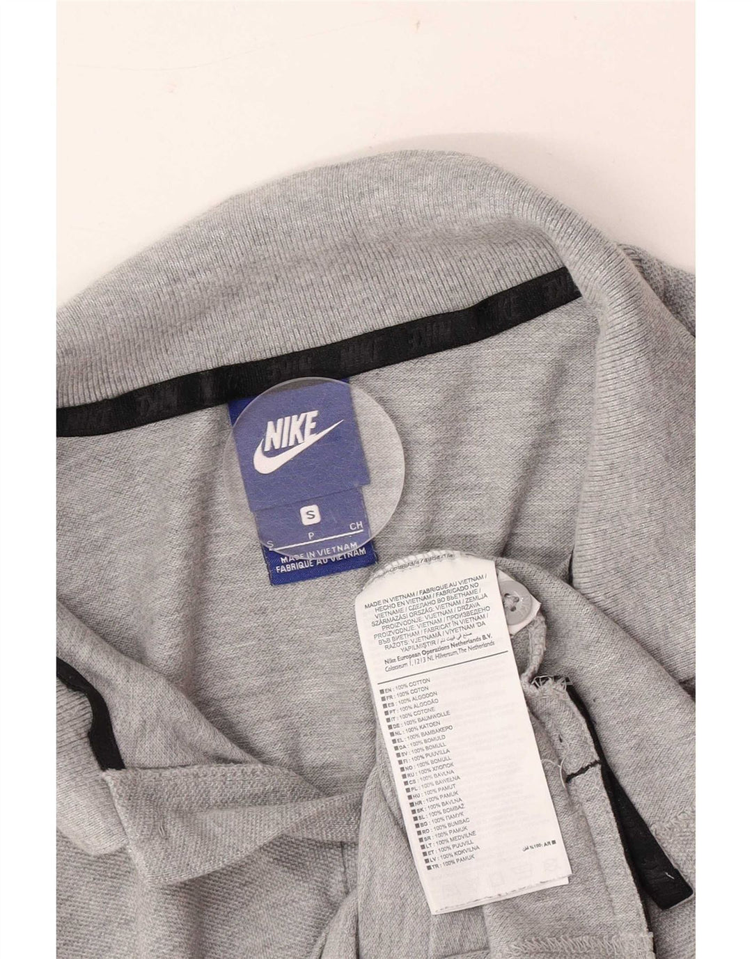 Nike herre poloshirt lille grå bomuld