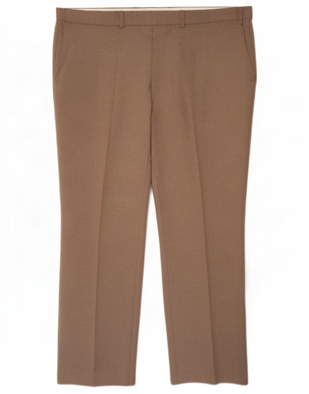 St Michael Straight Chino-bukser til mænd W42 L29 Beige Polyester