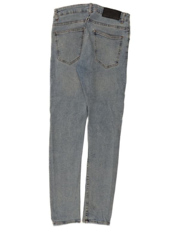 Zara Herre Skinny Jeans EU 42 Large W32 L32 Blå Bomuld