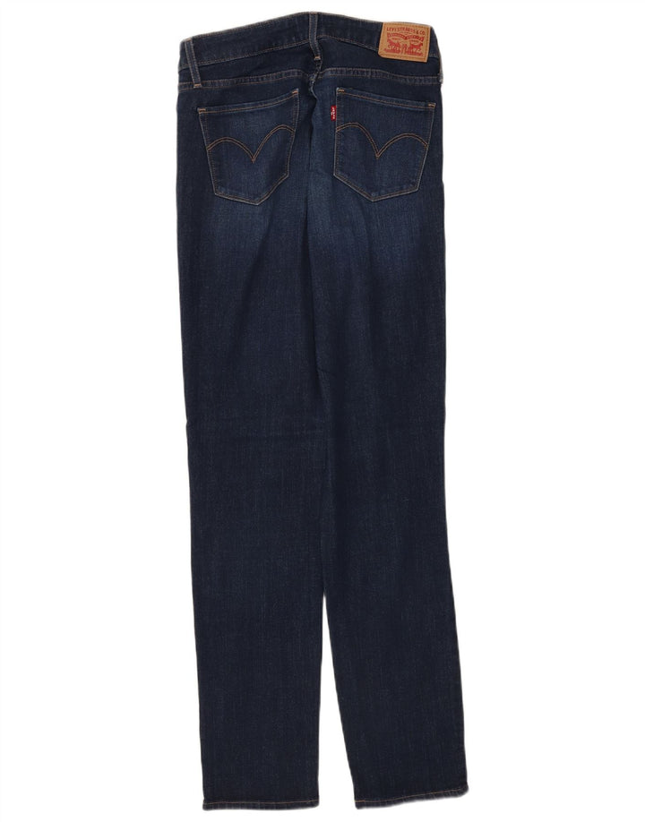 Levi's Dame 712 Slim Jeans W28 L32 Marineblå Bomuld