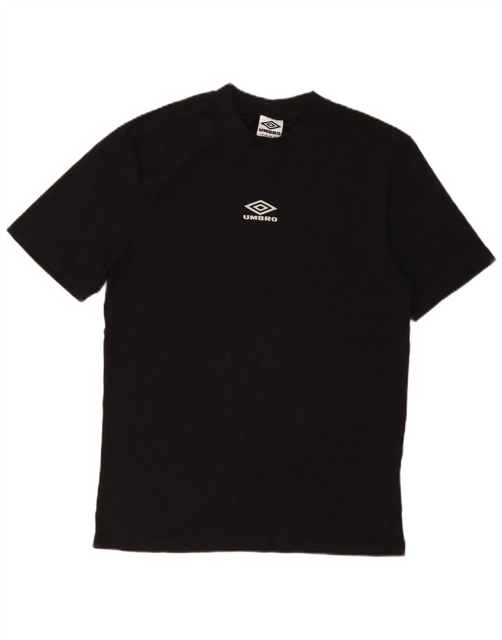Umbro Herre Grafisk T-Shirt Top Lille Sort Bomuld
