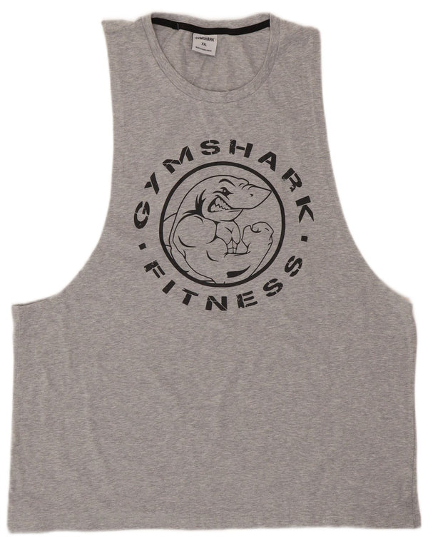 GYMSHARK Herre Grafisk Vest Top 2XL Grå