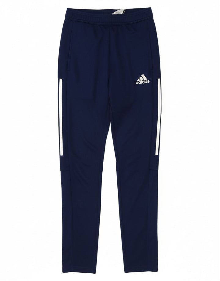 ADIDAS Mens Aeroready Tracksuit Trousers Small  Navy Blue Polyester