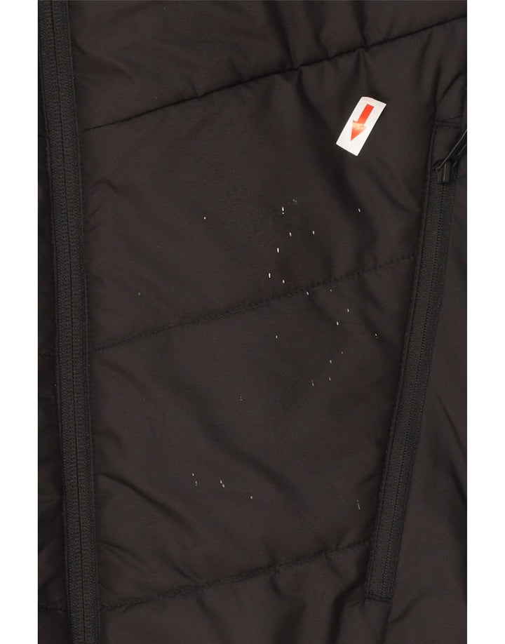 Puma Herre Grafisk Hættetrøje Polstret Jakke UK 36 Small Sort Polyester