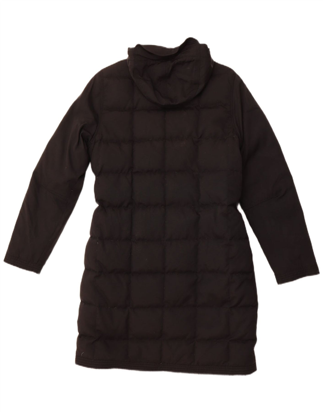 TIMBERLAND Polstret frakke med hætte til kvinder UK 14 Medium Sort Nylon