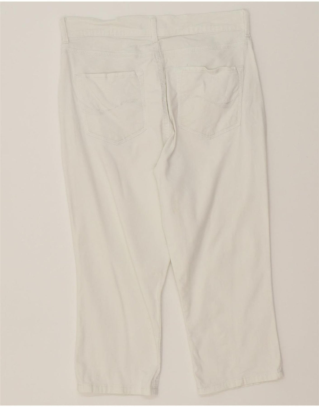 LEE Womens Easy Fit Straight Capri Trousers W30 L19 White Vintage Lee and Second-Hand Lee from Messina Hembry 