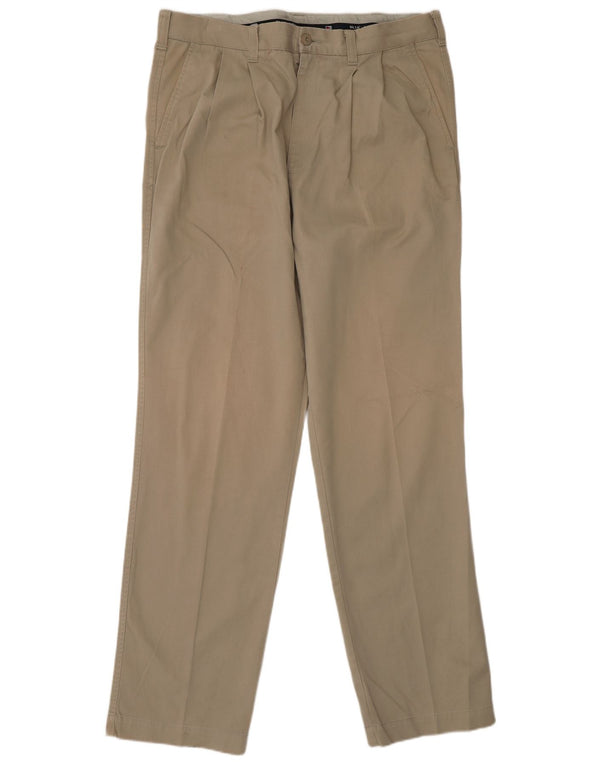 Marks & Spencer Herre Blue Harbor Lige Chinobukser W36 L33 Khaki