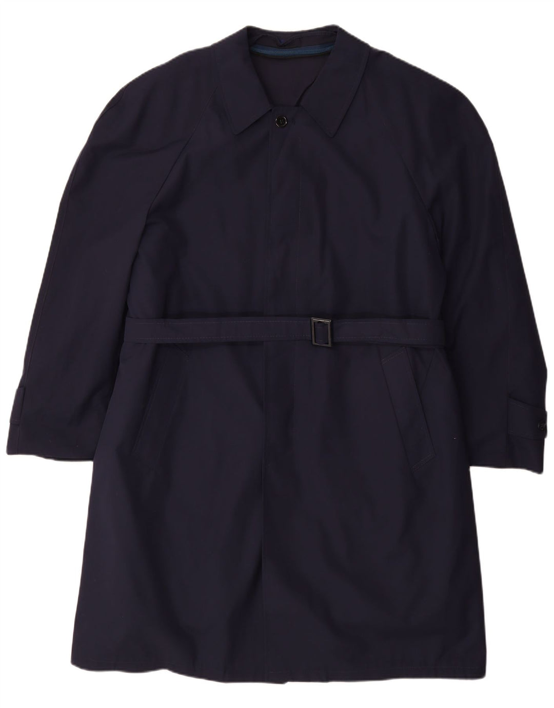 VINTAGE Sherpa Overfrakke til mænd UK 40 Large Navy Blue