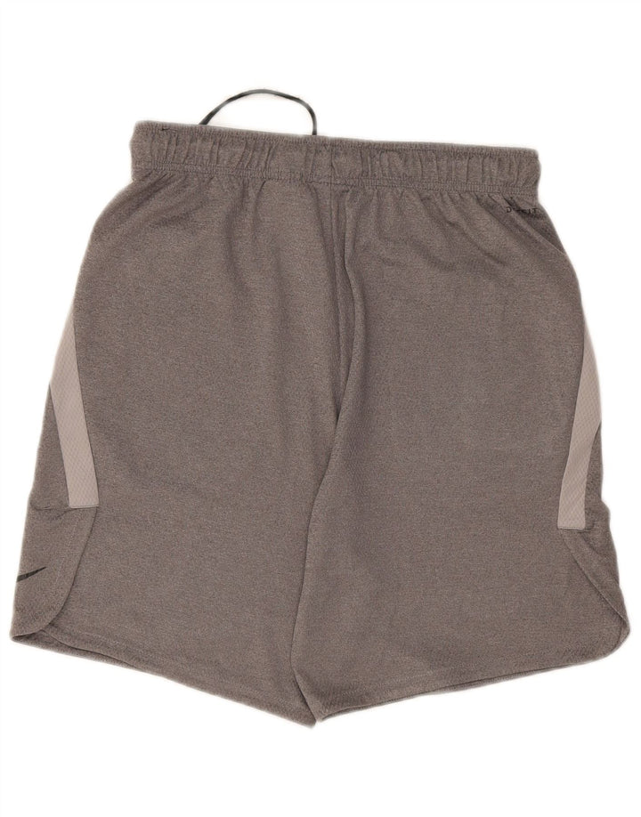 Nike Herre Dri Fit sportsshorts mellemgrå polyester