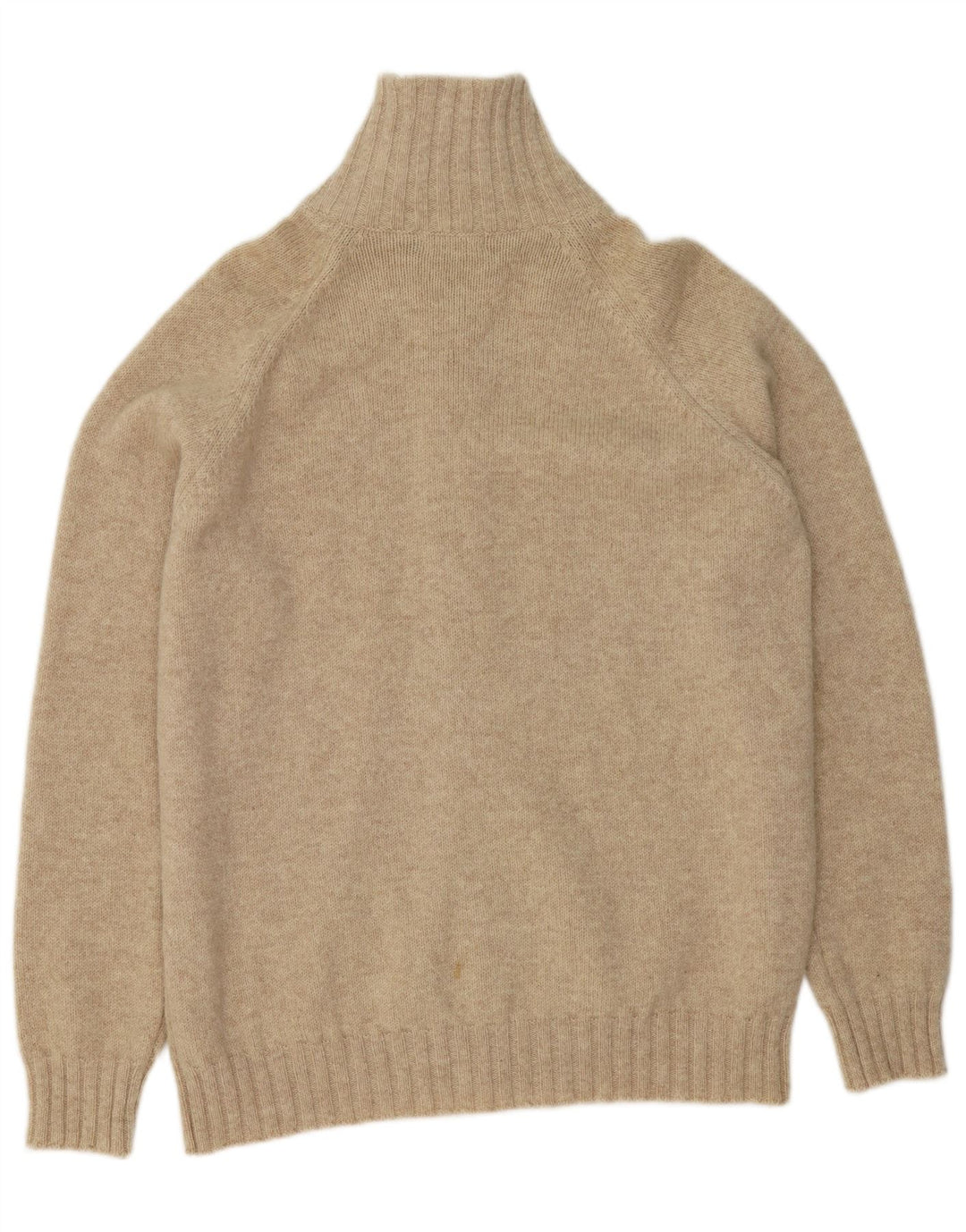 Zara Herre Cardigan Sweater Stor Beige Uld