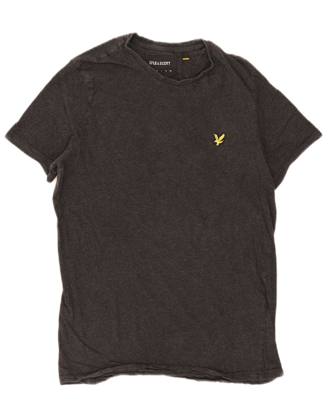 Lyle & Scott Herre T-Shirt Top Lille Grå Bomuld