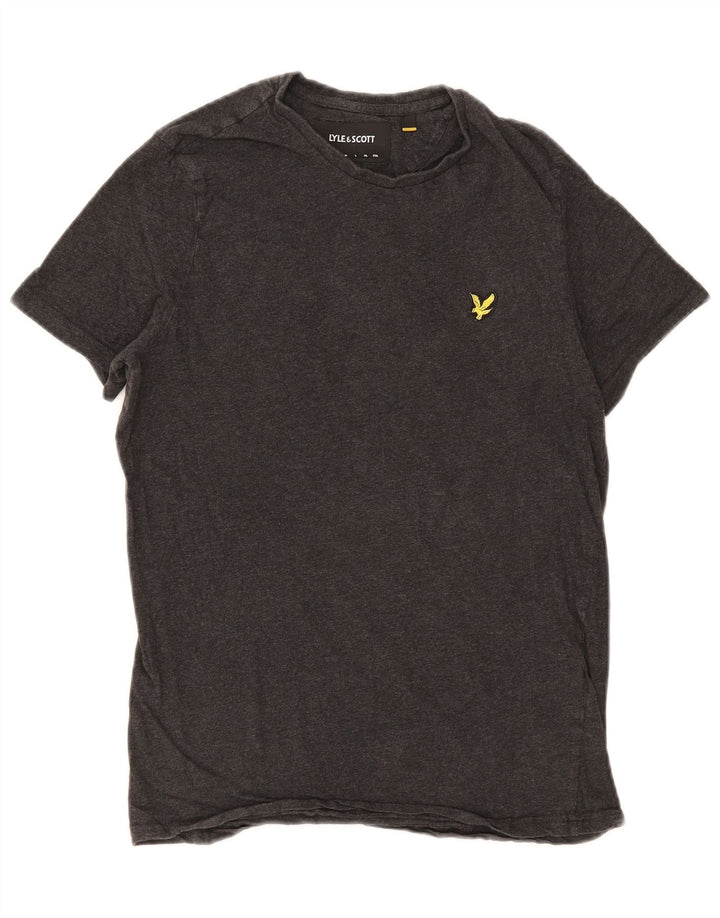 Lyle & Scott Herre T-Shirt Top Lille Grå Bomuld