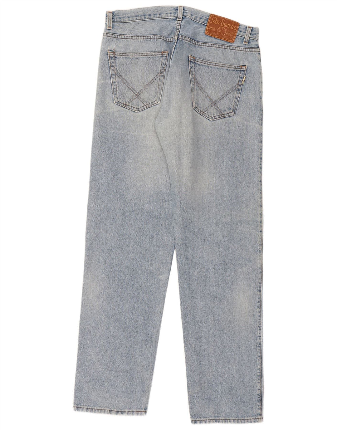 Roy Rogers Herre Distressed Straight Jeans W34 L33 Blå