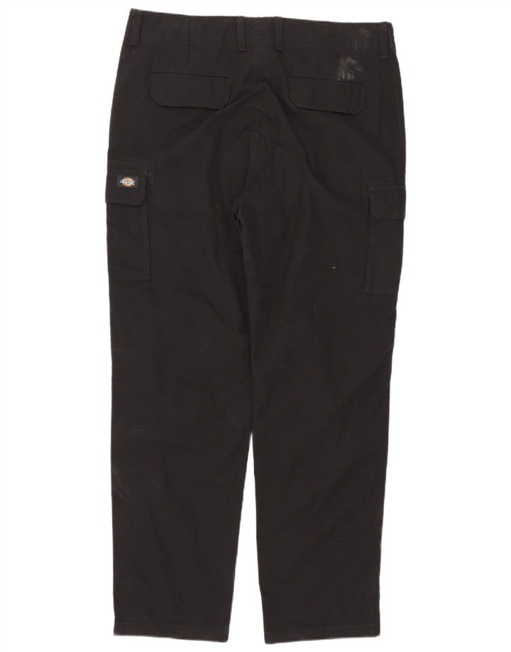 Dickies Straight Cargo bukser til mænd W38 L32 Sort bomuld