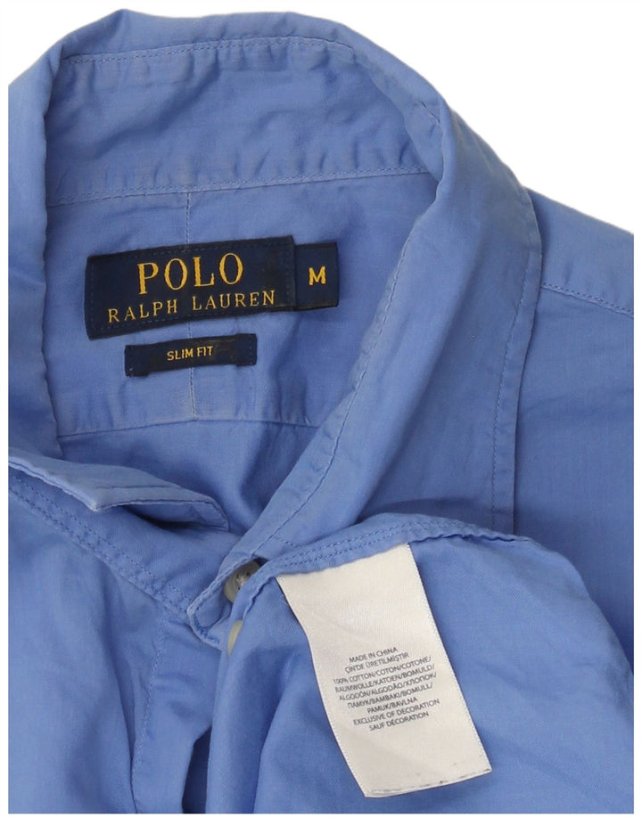 POLO RALPH LAUREN Herre Slim Fit skjorte Medium Blue Bomuld