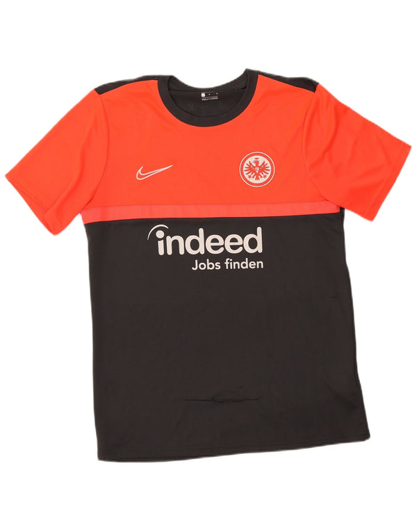 Nike Herre Eintracht Frankfurt Grafisk T-Shirt Top Stor Sort Colourblock