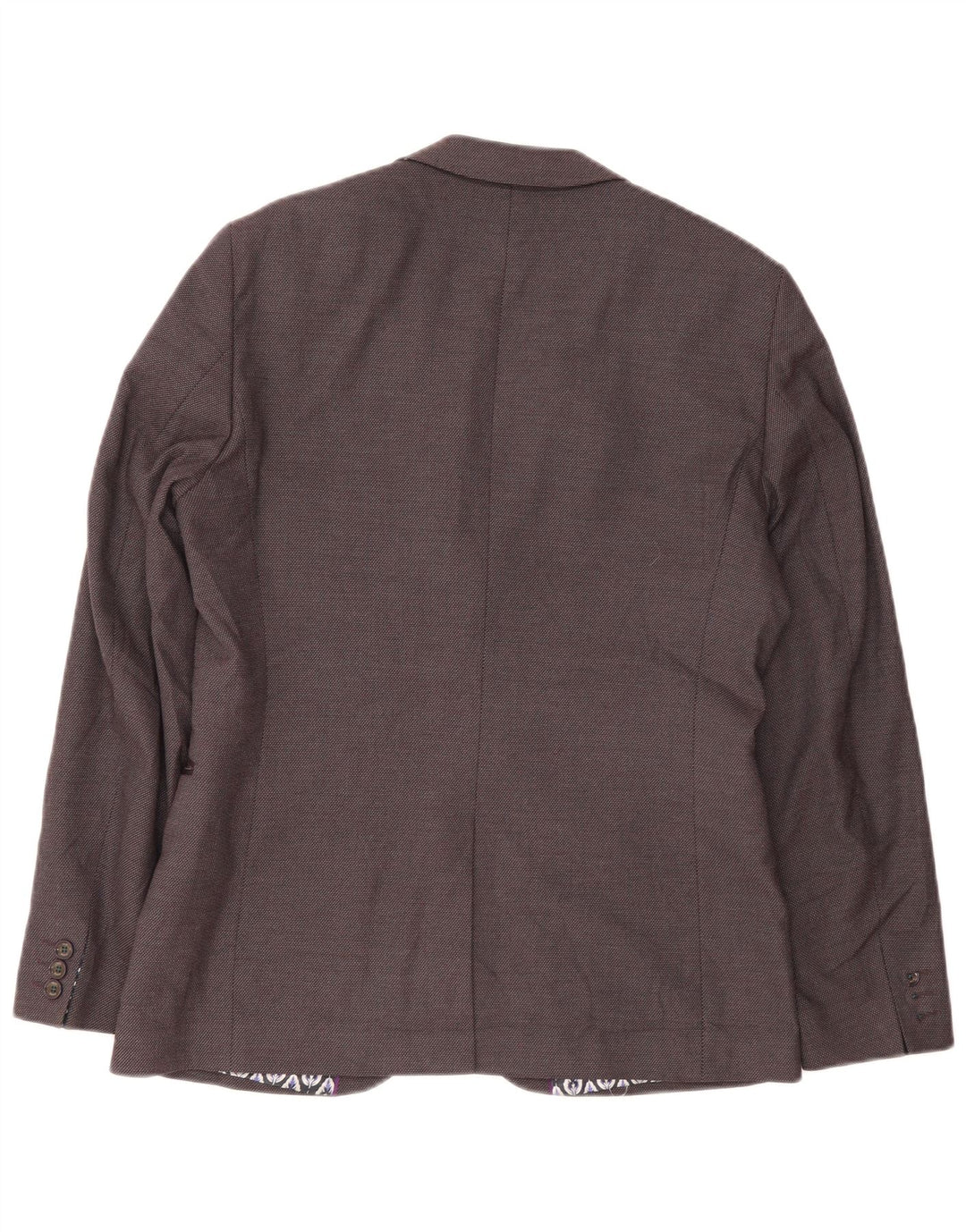 Ted Baker Herre 2-knaps blazerjakke str. 4 Large Purple Polyester Modern