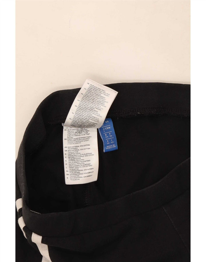 Adidas Dame Leggings UK 8 Small Black Bomuld