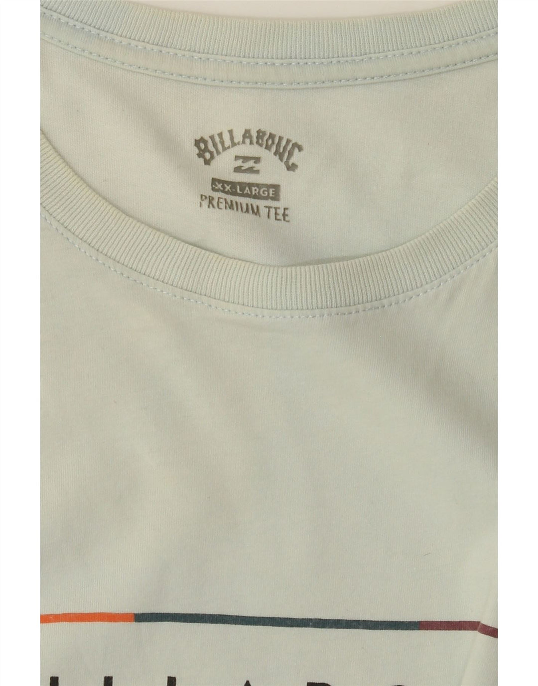 BILLABONG Herre Grafisk T-Shirt Top 2XL Blå