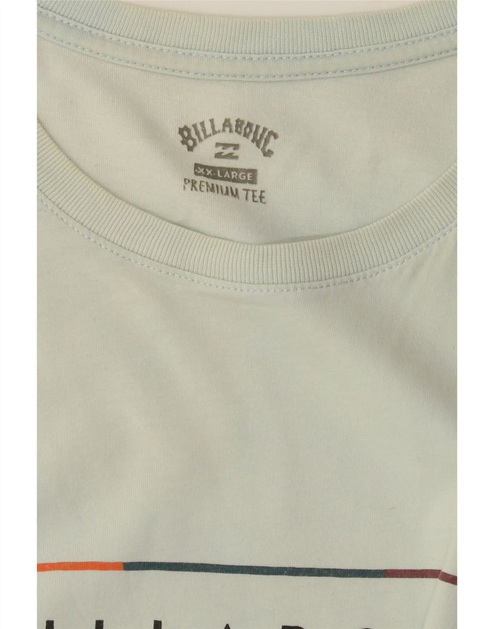 BILLABONG Herre Grafisk T-Shirt Top 2XL Blå