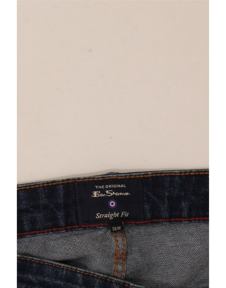 Ben Sherman Straight Jeans til mænd W36 L31 Marineblå bomuld
