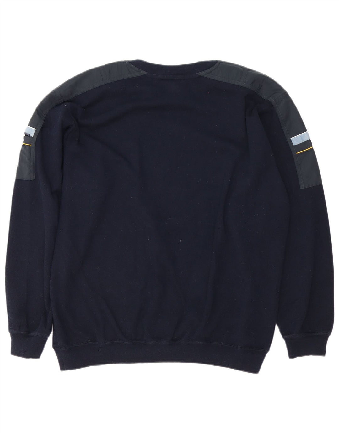 Paul & Shark Herre sweater med rund hals, stor marineblå farveblok