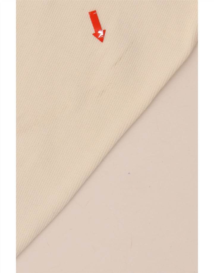 BABISTA Mens Zip Neck Jumper Sweater IT 50 Medium White Cotton Vintage Babista and Second-Hand Babista from Messina Hembry 