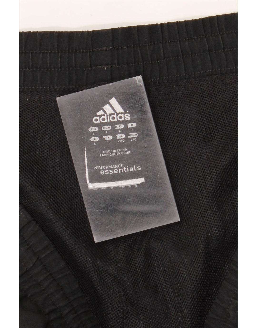 Adidas Sportsshorts til mænd, store sorte polyester
